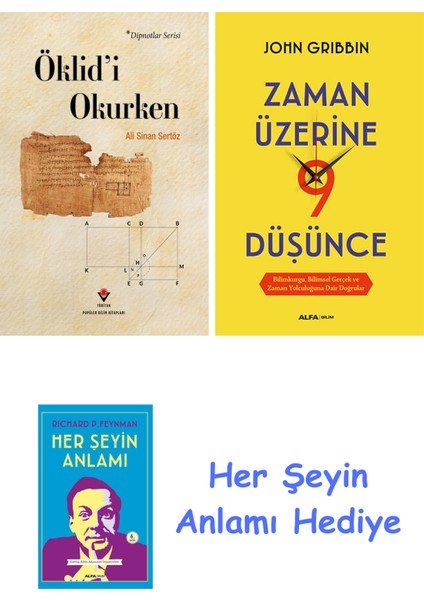 Öklid'i Okurken + Zaman Üzerine Dokuz Düşünce + Her Şeyin Anlamı