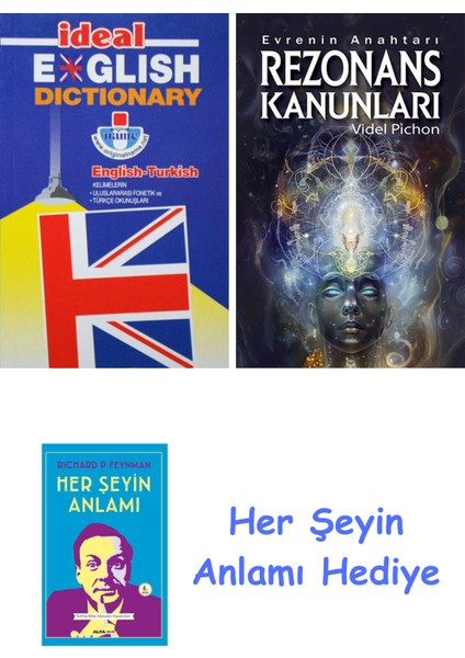 Ideal English Dictionary + Rezonans Kanunları + Her Şeyin Anlamı