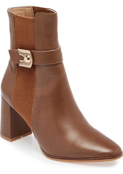 Kahve Hakiki Deri Kadın Klasik Bot - K23K1BT66940-O8A