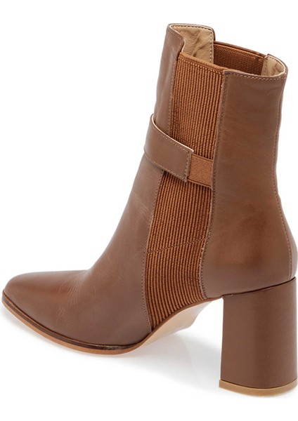 Kahve Hakiki Deri Kadın Klasik Bot - K23K1BT66940-O8A