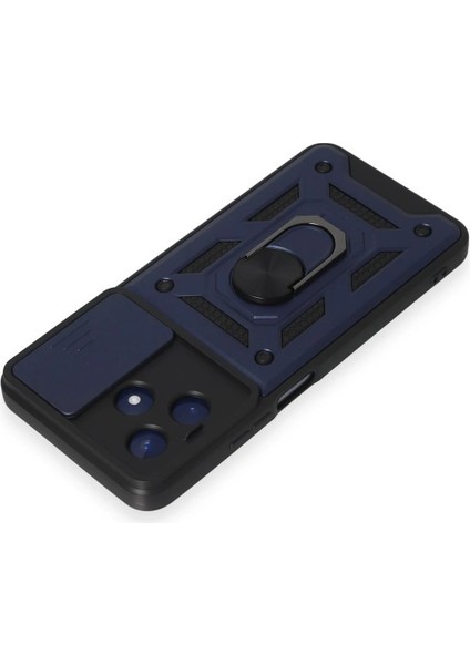 Drnds Newface Realme C53 Kılıf Pars Lens Yüzüklü Silikon - Lacivert modelleri