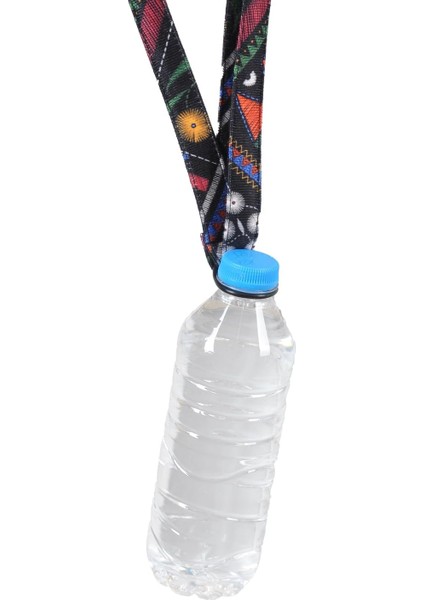 Pet Şişe Lastikli Su Taşıma Aparatı Askısı Ayarlanabilir Su Şişesi Tutacağı 500 ml Kadar