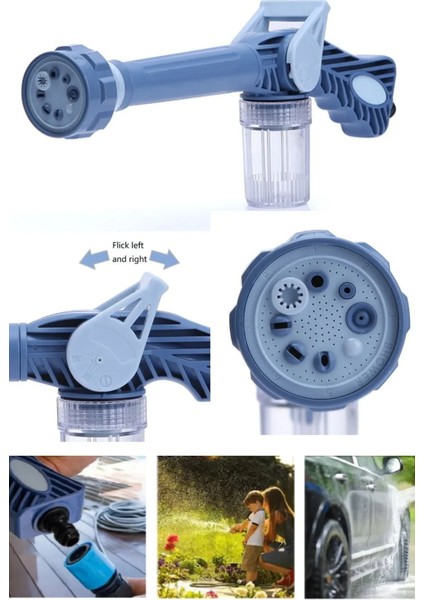 Otomobil Yıkama Sulama Fonksiyonlu Su Püskürtme Tabancası Deterjanlı Akıllı Tayzikli Basınçlı Bahçe (5264) modelleri