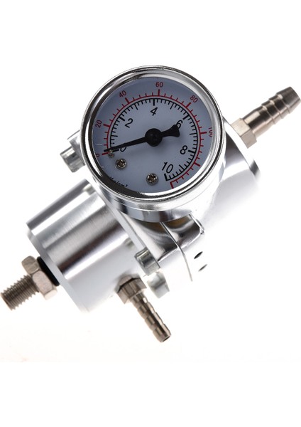 Evrensel Araç Ayarlanabilir Yakıt Basınç Regülatörü Gümüş Gümüş (Yurt Dışından)