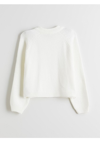 Yeni Sezon Bisiklet Yaka Kız Çocuk Triko Hırka modelleri