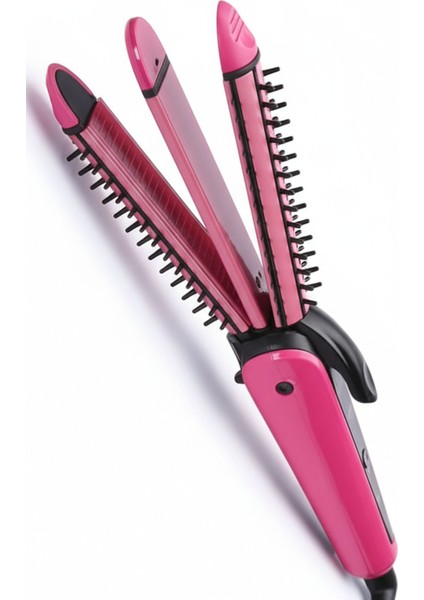 Kalın Başlıklı Rulo Taraklı Saç Maşası Profesyonel 2in1 Düzleştirici Taraklı Saç Maşası fiyatları