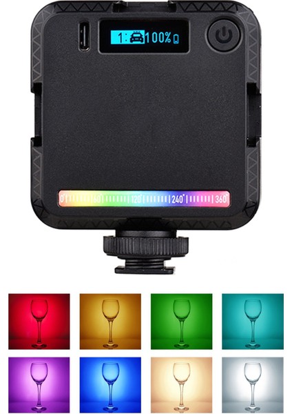 Şarjlı 100 LED Selfie Video Kamera Işığı Tripod Uyumlu ve Mandallı 3500-6500 ,dimmer Ayarlı modelleri