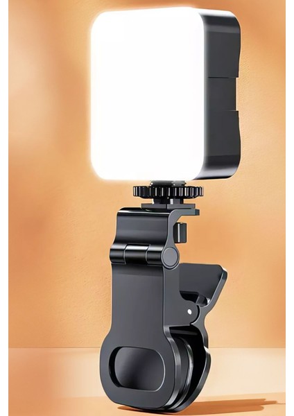 Şarjlı 100 LED Selfie Video Kamera Işığı Tripod Uyumlu ve Mandallı 3500-6500 ,dimmer Ayarlı