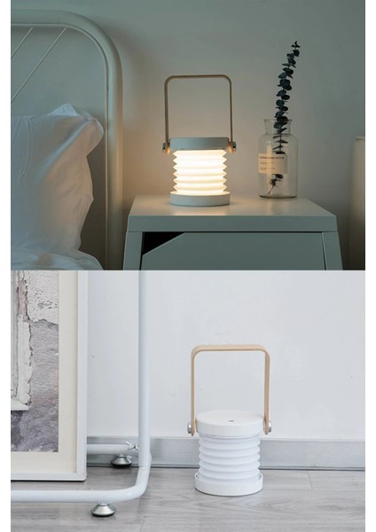 Jp-Dld Kamp Lambası Görünümlü Dekoratif Gece Lambası - BEYAZ-(5796) - F691K244-U68691 fırsatları