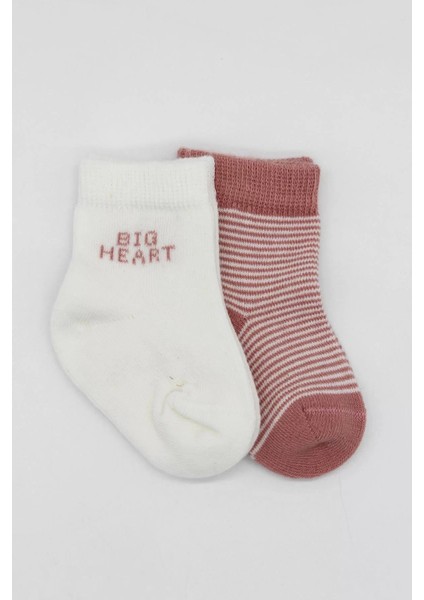 Big Heart Penye Soket Çorap 2'li Pudra fiyatları
