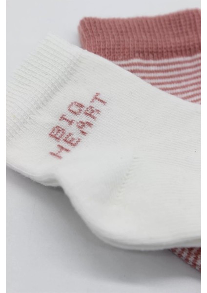 Big Heart Penye Soket Çorap 2'li Pudra fırsatları