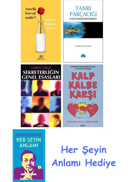 Annelik Kutsal Mıdır? + Tanrı Parçacığı + Sekreterliğin Genel Esasları + Kalp Kalbe Karşı + Her Şeyin Anlamı