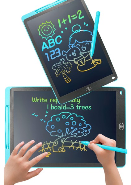 Kendinden Kalemli Tuşlu Silinip Yazılabilen Pilli Eğitici Öğretici Eğlenceli Çizim Yazı Tableti fiyatları