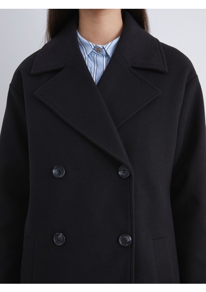 Yeni Sezon Ceket Yaka Kadın Kaşe Kaban modelleri