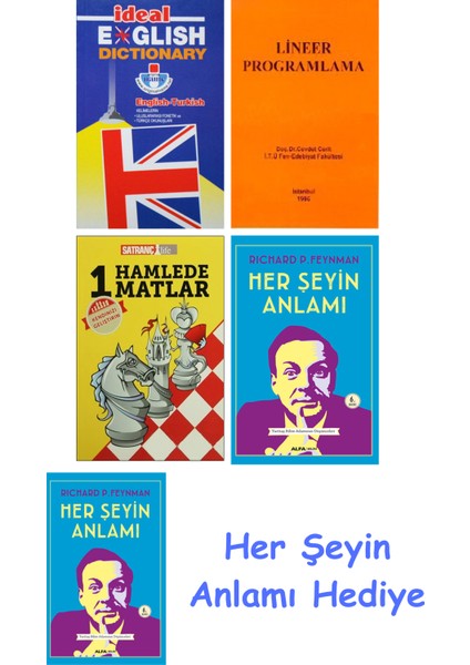 Ideal English Dictionary + Lineer Programlama + 1 Hamlede Matlar + Her Şeyin Anlamı + Her Şeyin Anlamı