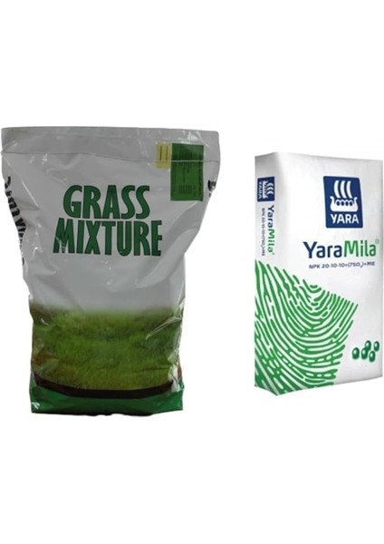 Karışım Çim Tohumu - 5 kg + Çim Gübresi - 5 kg