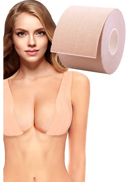 Göğüs Dikleştirici ve Şekillendirici Bant -Ten Rengi 5CMX5METRE