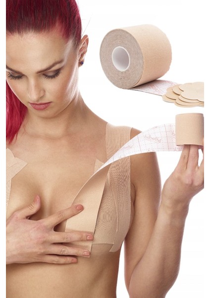Göğüs Dikleştirici ve Şekillendirici Bant -Ten Rengi 5CMX5METRE fırsatları
