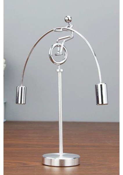 Manyetik Sallanan Bisikletli Akrobat Masa Üstü Salıncak Sürekli Sallanan Manyetik Masa Üstü Obje modelleri