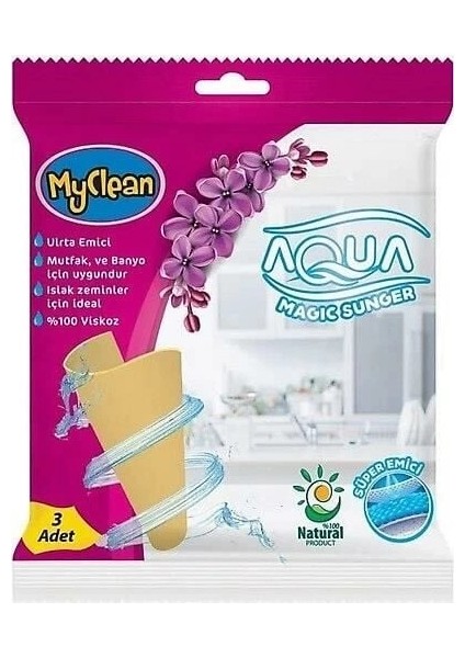 Heyf Myclean Aqua Magic Sünger 3'lü