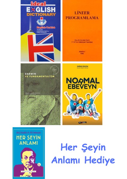 Ideal English Dictionary + Lineer Programlama + Darwin ve Fundamentalizm + Normal Ebeveyn + Her Şeyin Anlamı
