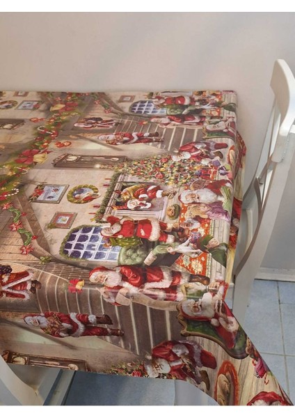 Yeni Yıl Desenli Elyaflı Pvc Masa Örtüsü – Silinebilir ve Su Geçirmez Muşamba modelleri