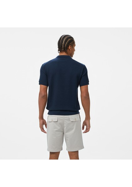Erkek Lacivert Kısa Kollu Triko fiyatları