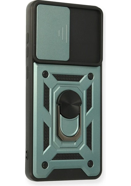 Drnds Newface Samsung Galaxy A32 Kılıf Pars Lens Yüzüklü Silikon - Yeşil fiyatları