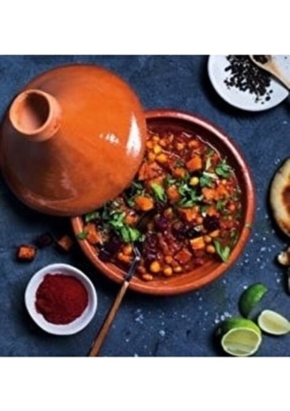 Tajin 29 cm Isıya Dayanıklı Toprak Güveç Kapaklı Servis Tenceresi modelleri