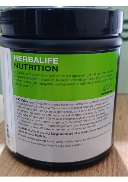 Herbalıfe 24 Cr7 Drıvespor Içeceği Tozu Açai Aromalı fiyatları