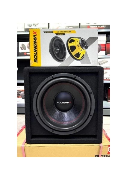 SX-AKS12 Pro Mini L Port Kabinli Profesyonel Pro Seri 1500WAT 400W Rms 30 cm Subwoofer Bas