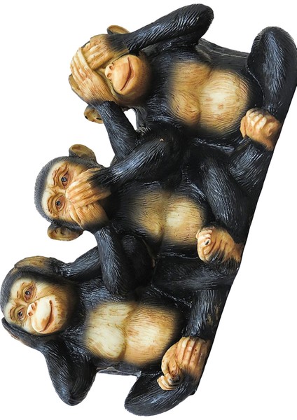 3 Maymun Görmedim Duymadım Bilmiyorum Dekoratif Oble Biblo 3lü Maymun Masa Üstü Dekor Obje fiyatları