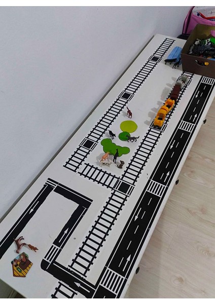 Raybant Eğitici ve Eğlenceli Çocuklar Için Ray Yapım Oyun Bandı 7cm x 10 Metre fiyatları