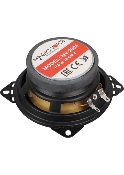 MV-2004 4" 10CM 150 Watt Tweeter'lı Tekli Metal Kasa Oto Hoparlör modelleri