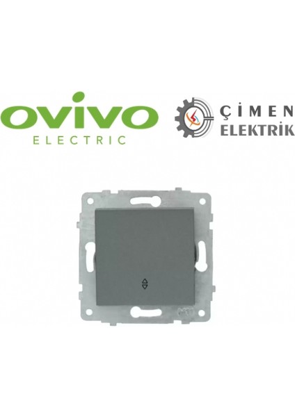 Füme Vavien Anahtar Çerçevesiz Grano - Priz ve Anahtar Için Uyumlu Çerçeve