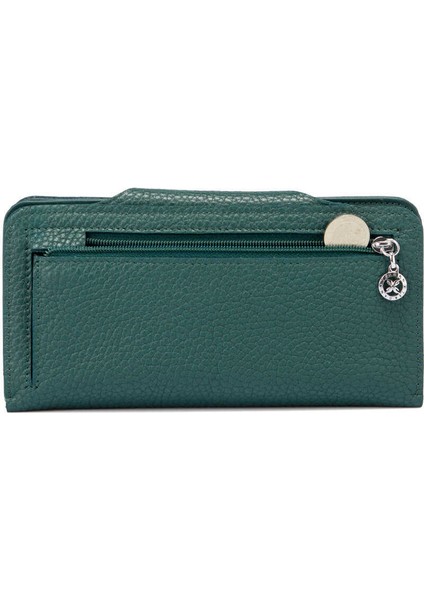 Yeşil Hakiki Deri Kadın Cüzdan - S1CB00005767-P0Z
