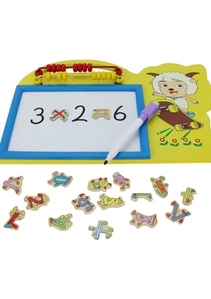 Ahşap Eğitici Öğretici Zihin Geliştirici Abaküs Yazı Tahtası 2si Bir Arada Set Oyun Seti Ahşap fiyatları