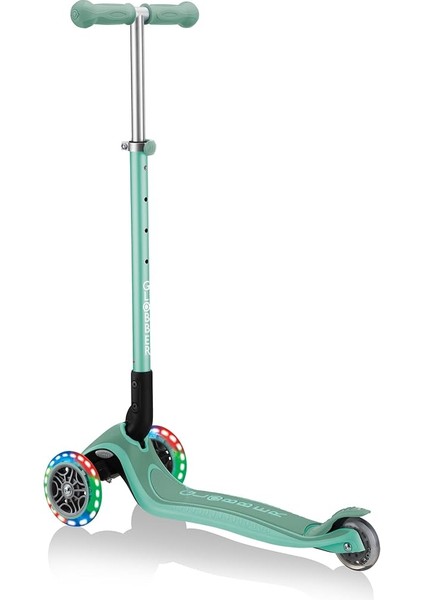 3 Wheels Primo Katlanabilir Plus Lights Scooter Jr 439-206 Scooter Gençler, Üniseks, Yeşil, Tek Beden fiyatları