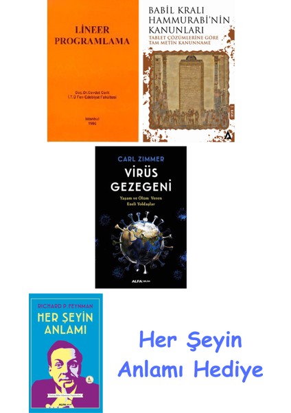 Lineer Programlama + Babil Kralı Hammurrabi'nin Kanunları + Virüs Gezegeni + Her Şeyin Anlamı
