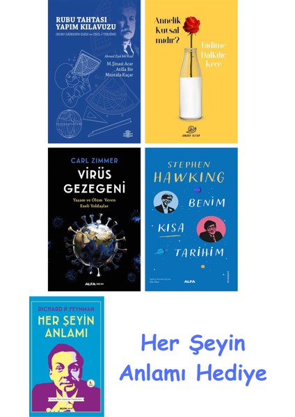 Rubu Tahtası Yapım Kılavuzu + Annelik Kutsal Mıdır? + Virüs Gezegeni + Benim Kısa Tarihim + Her Şeyin Anlamı