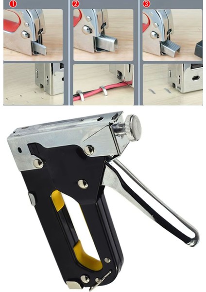 Pratik Metal Zımba Tabancası Seri Atış Zımba Tabanası Sağlam Paslanmaz Zımba Tabanca