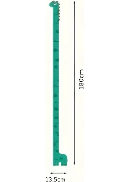 180 cm Çocuk Odası Dinazor Tasarımlı Boy Ölçme Duvar Sticker Çocuklarınızın Boyunu Takip Edin modelleri