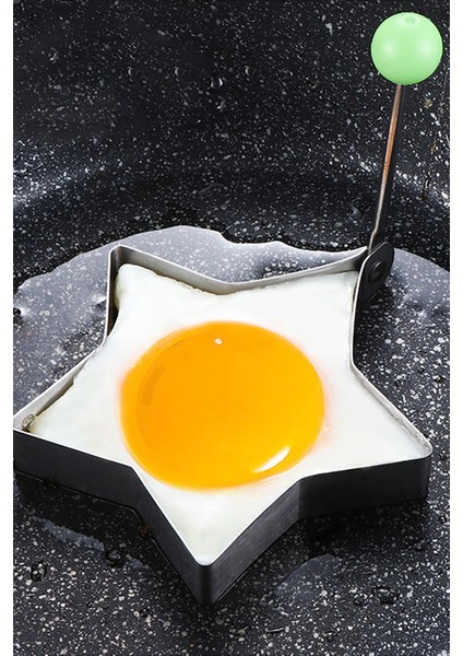 1 Adet Yumurta Pişirme Kalıbı Yıldız Şekilli Yumurta Kalıbı Pratik Paslanmaz Mutfak Kalıbı Yıldız