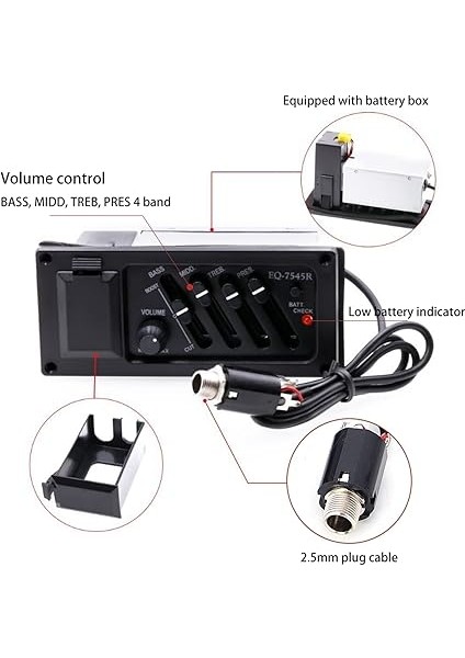 Gitar Alıcısı Eq, Akustik Gitar Alıcısı Dijital Tuner Pikap Akustik Gitar Için Klasik Akustik Elektrik Kutusu fırsatları