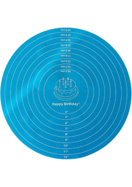 Yuvarlak Yapışmaz Premium Kalite Ölçülü Silikon Hamur Açma Matı 30CM /kek Pasta Pişirme Kağıdı Işlev fiyatları