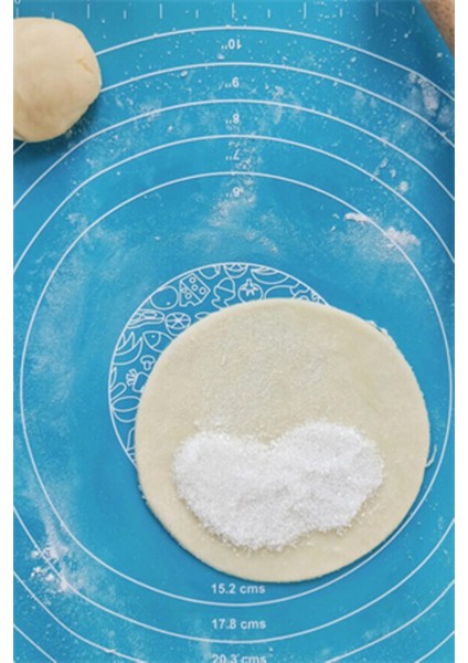 Yuvarlak Yapışmaz Premium Kalite Ölçülü Silikon Hamur Açma Matı 30CM /kek Pasta Pişirme Kağıdı Işlev fırsatları