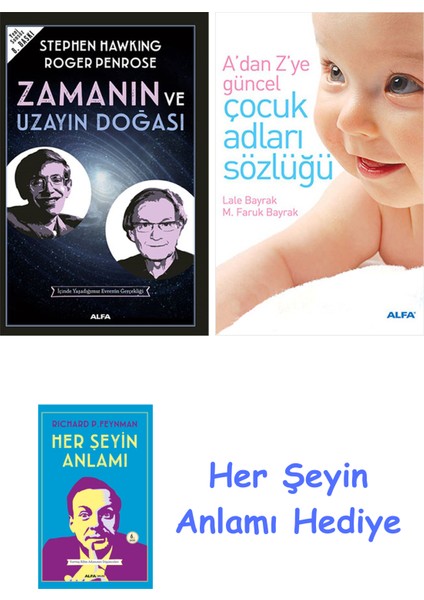 Zamanın ve Uzayın Doğası + Çocuk Adları Sözlüğü (Cep Boy) + Her Şeyin Anlamı