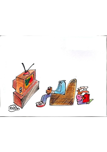 Sergio Mas 29X21CM Orijinal Karikatür Tablo modelleri