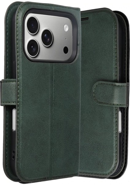 Apple iPhone 17 Pro Max Trend S Plus Kapaklı Kılıf - YEŞIL-(5796) - MCT2105-5179