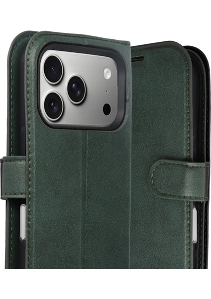 Apple iPhone 17 Pro Max Trend S Plus Kapaklı Kılıf - YEŞIL-(5796) - MCT2105-5179 modelleri